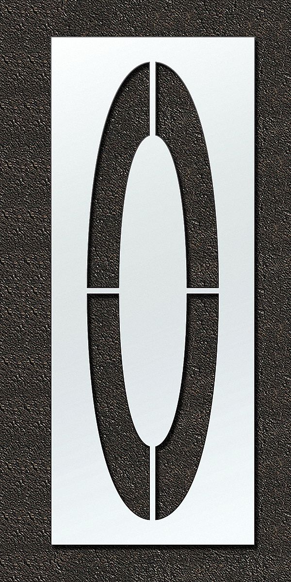Individual Stencil: 0, 48 in Overall Wd, 120 in Overall Ht, 0.125 in Thick, Polyethylene, 0.13 in