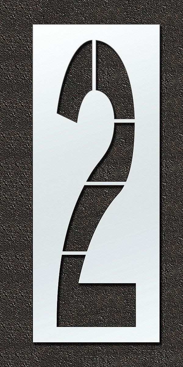 Individual Stencil: 2, 48 in Overall Wd, 120 in Overall Ht, 0.125 in Thick, Polyethylene, 0.13 in