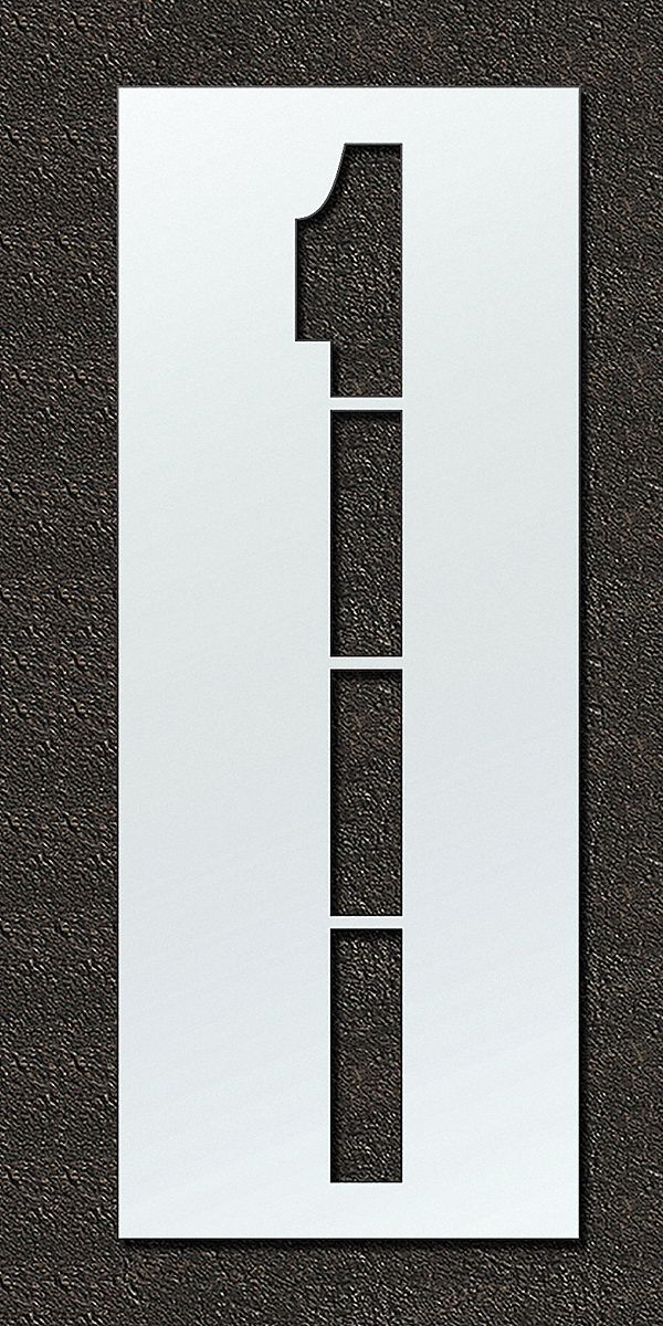 Individual Stencil: 1, 48 in Overall Wd, 132 in Overall Ht, 0.13 in Thick, 0.13 in