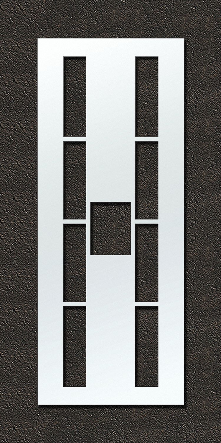 Individual Stencil: H, 48 in Overall Wd, 156 in Overall Ht, 0.13 in Thick, 0.13 in