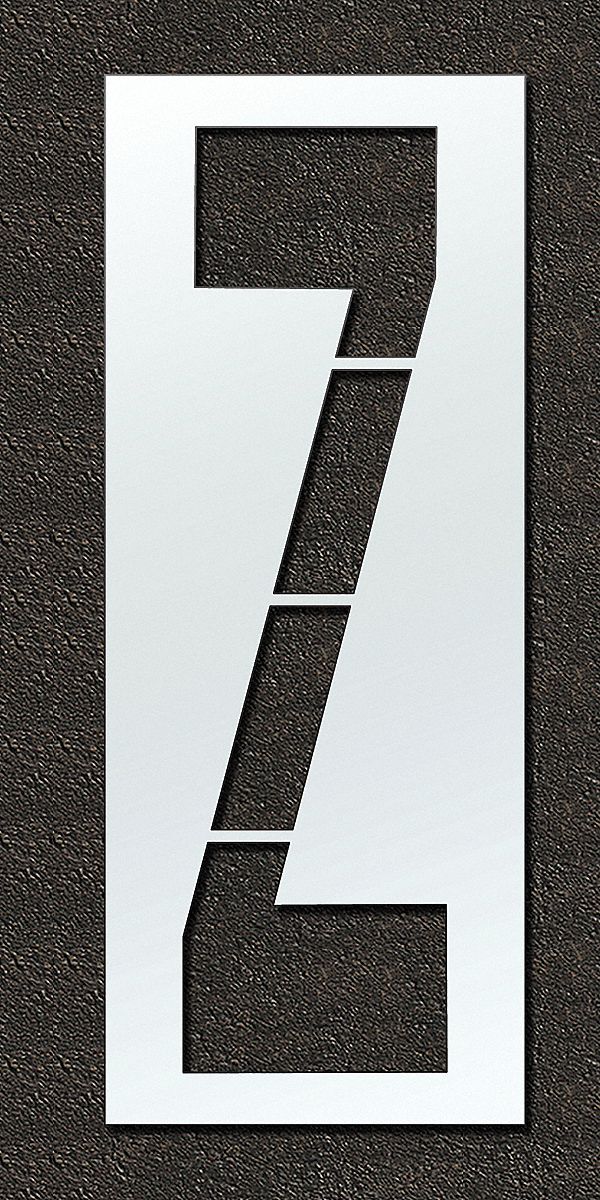 Individual Stencil: Z, 48 in Overall Wd, 156 in Overall Ht, 0.13 in Thick, 0.13 in
