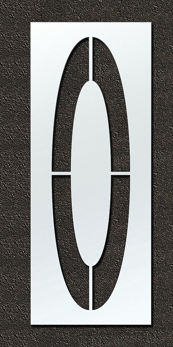 Individual Stencil: 0, 48 in Overall Wd, 156 in Overall Ht, 0.13 in Thick, 0.13 in