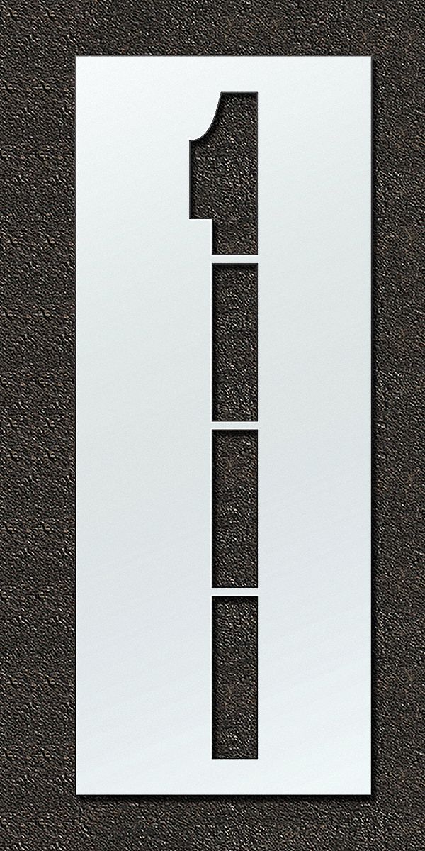 Individual Stencil: 1, 48 in Overall Wd, 156 in Overall Ht, 0.13 in Thick, 0.13 in