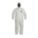 HOODED DISPOSABLE COVERALLS, MICROPOROUS FILM, ELASTIC CUFFS/ANKLES, SERGED, L, 25 PK