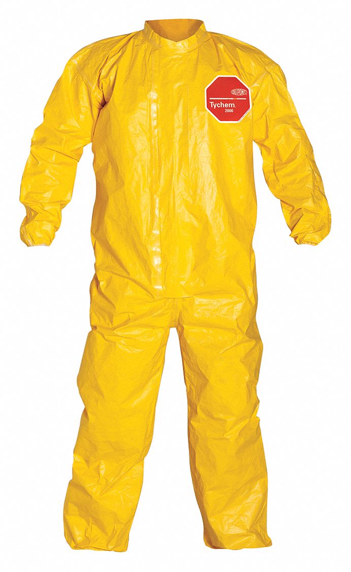 COVERALLS,YELLOW,SZ M,PK6