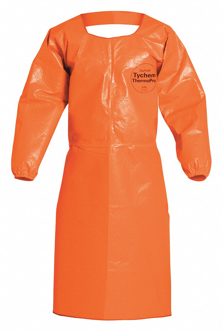 Dupont Chemical Resistant Sleeve Apron S Orange 45je42tp275torsm000200 Grainger 3261