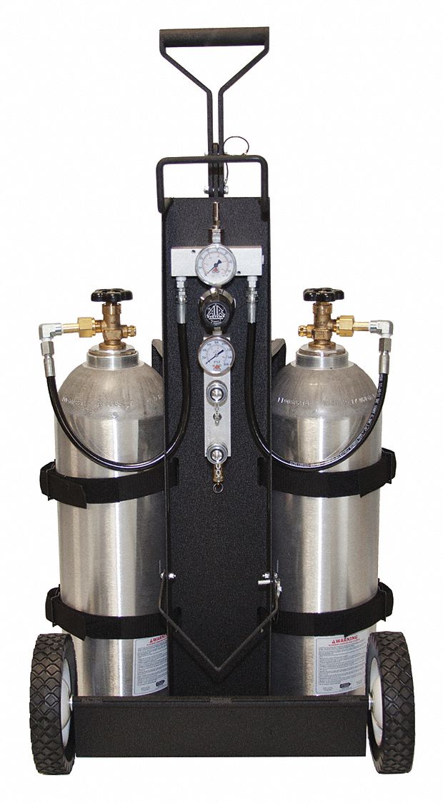 AIR SYSTEMS INTERNATIONAL Air Cylinder Cart, For Cylinder Type 4500 psi