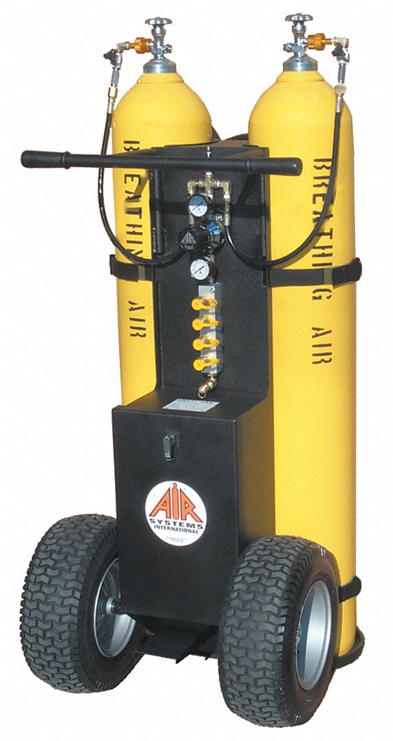 AIR SYSTEMS INTERNATIONAL Air Cylinder Cart, For Cylinder Type 4500 psi High Pressure Cylinders
