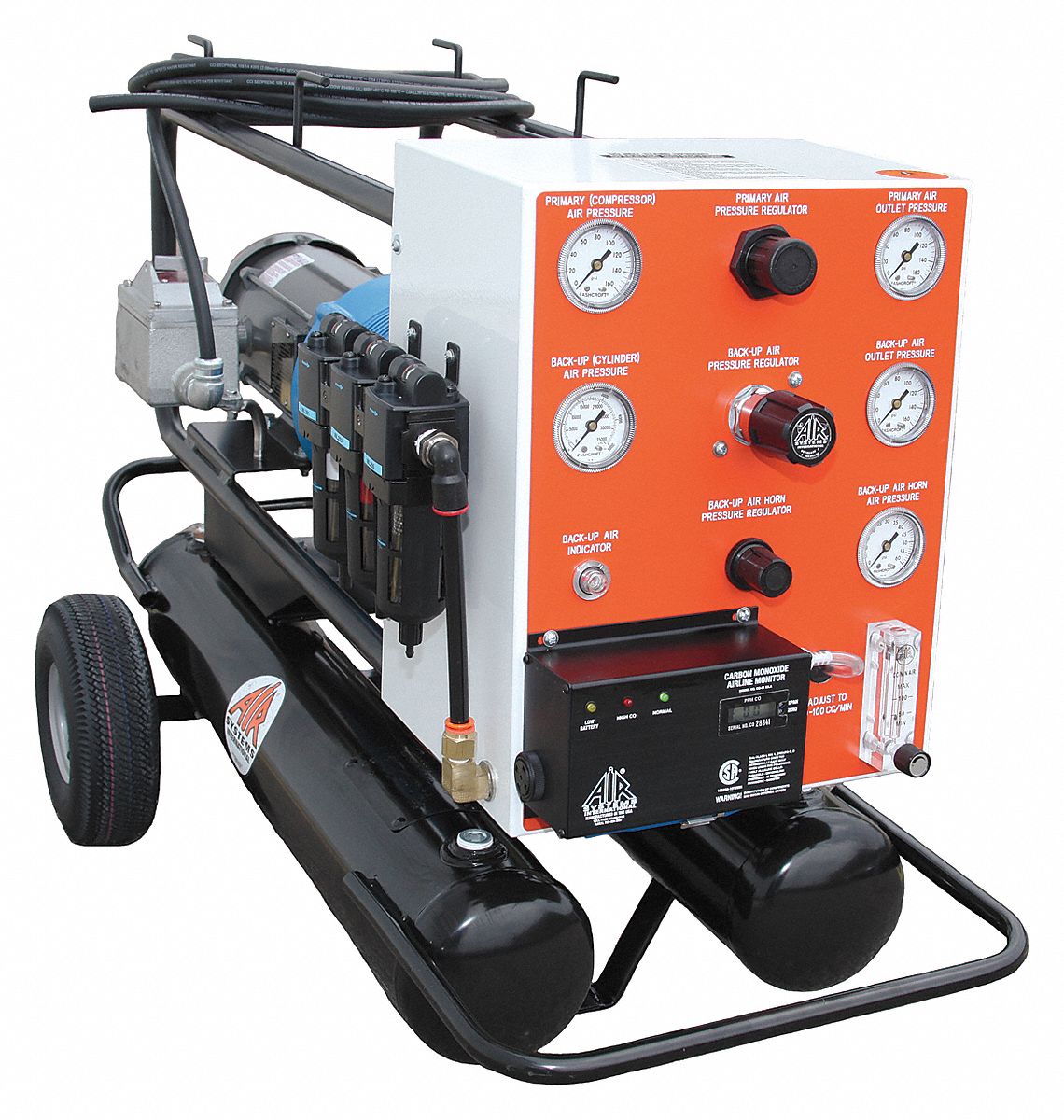AIR SYSTEMS INTERNATIONAL Breathing Air Compressor, Pressure Demand