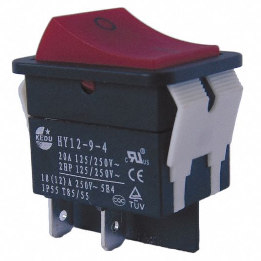 Power First Rocker Switch Contact Form Dpst Number Of Connections 4 Terminals 0 250 In Quick Connect Tab 29fg26 29fg26 Grainger