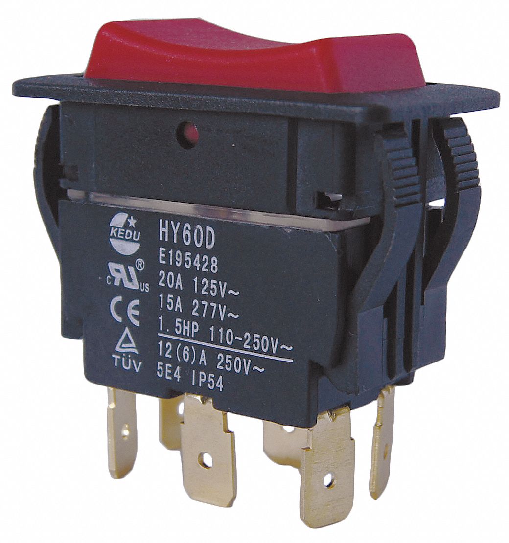 6 Connections DPDT Rocker Switch 