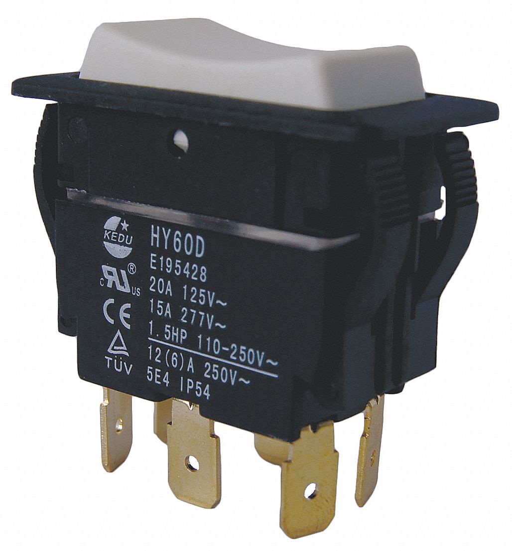 POWER FIRST 29FG44 Rocker Switch,DPDT,6 Connections 190735591628 eBay