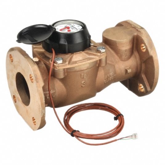 BADGER, 3 in Connection Size, Flange, Mechanical Flowmeter 29FJ96RT