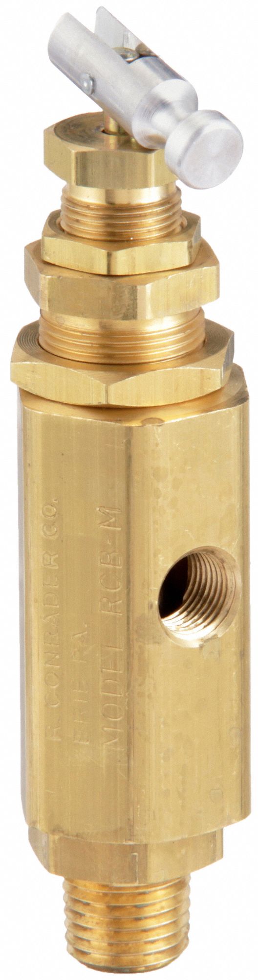PILOT VALVE, 1/4 IN INLET SIZE, 1/8 IN OUTLET SIZE, 100 PSI MIN PRESET PRESSURE, BRASS