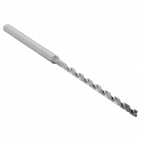 WALTER TITEX, 2.50 mm Drill Bit Size, 59.00 mm Flute Lg, Micro Drill