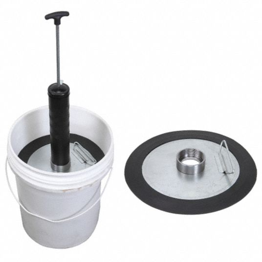 WESTWARD Grease Pump Follower Plate, 35 lb Capacity, For Use With 35 lb