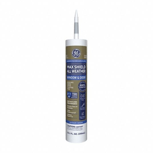GE, Gray, Acrylic Latex Caulk 29FX38MAWD410CG Grainger
