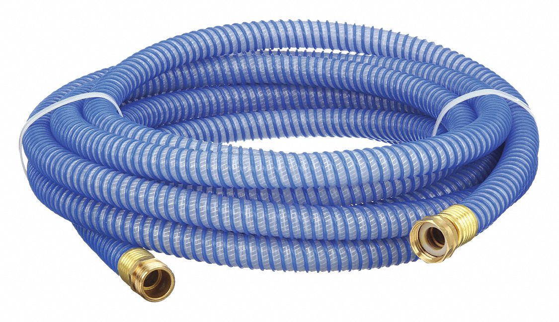 WATER HOSE, TPE, ⅝ IN INSIDE DIAMETER, 25 FT LENGTH, ¾ IN MGHT X ¾ IN FGHT, BLUE