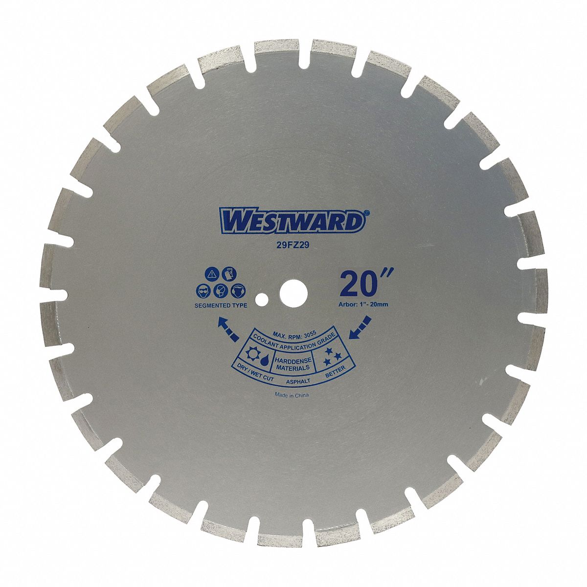 Masonry Saws, Diamond Saw Blade, 20 in Blade Dia. Grainger
