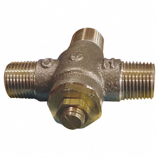 Powers 12 In Threaded Inlet Type Thermostatic Mixing Valve Lead Free Copper Silicon Alloy 4 0782