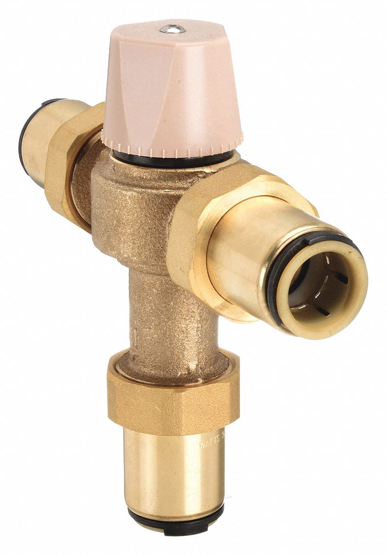 Thermostatic Mixing Valve: 3/4 in Inlet Connection Size, 3/4 in Outlet Connection Size
