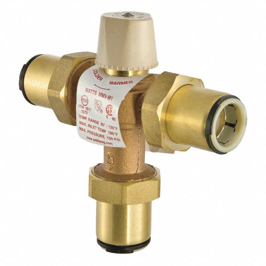 Watts 1 In Quick Connect Inlet Type Thermostatic Mixing Valve, Lead 