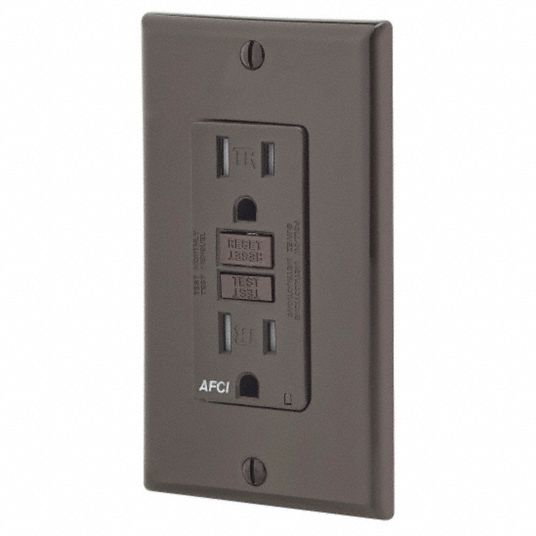 LEVITON Commercial, Arc Fault Receptacle, Yes Tamper Resistant 29JA27