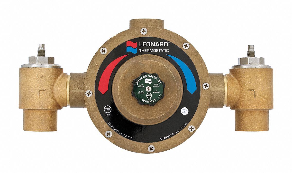 LEONARD VALVE, Lead Free bronze, 10 to 205 gpm Flow Rate, Mixing Valve zz_29JA76LV985SWLF