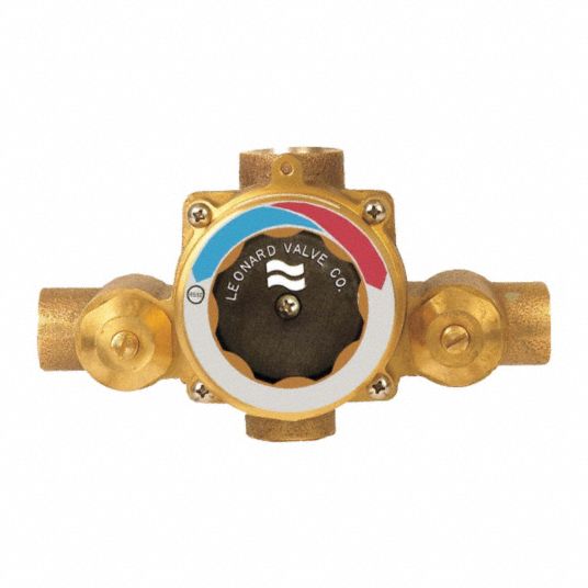 LEONARD VALVE, 3/4 in Inlet Connection Size, 3/4 in Outlet