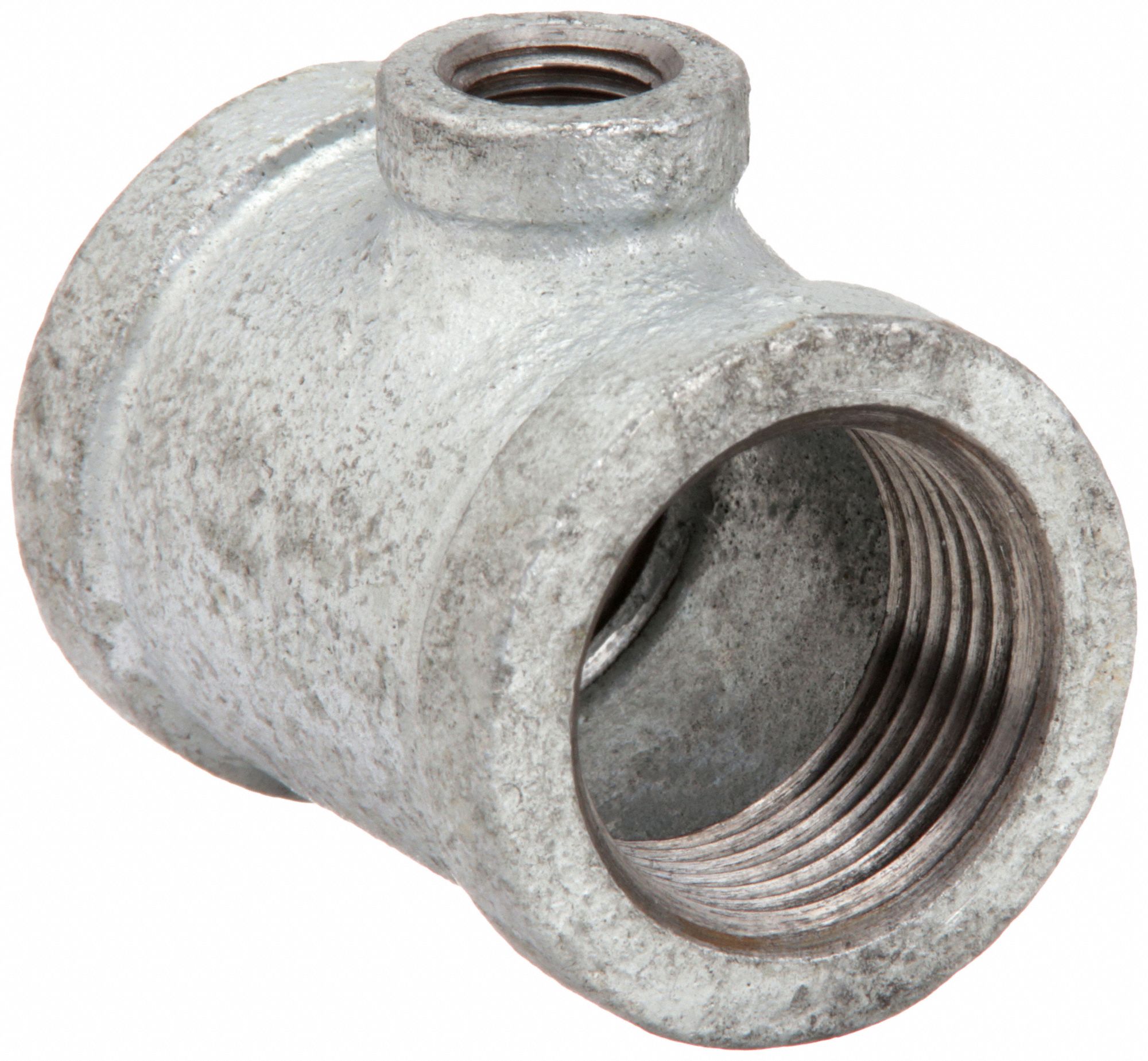 REDUCING TEE: MALLEABLE IRON, ½ IN X ½ IN X ¼ IN, NPT X NPT X NPT, CLASS 150