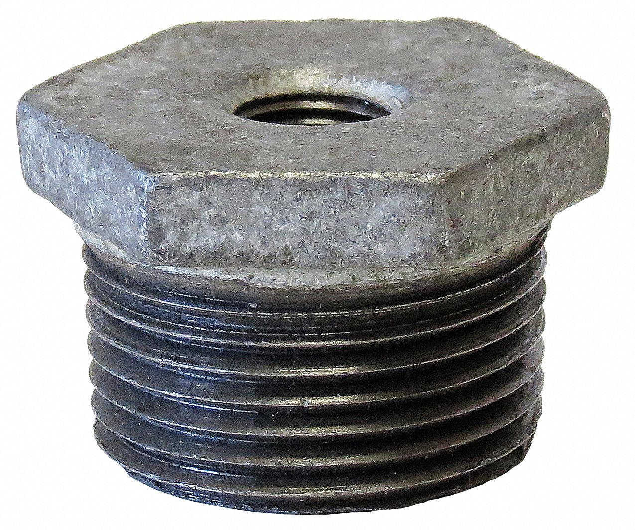 ANVIL Galvanized Steel Hex Bushing, 11/2" x 3/4" Pipe Size, MNPT x