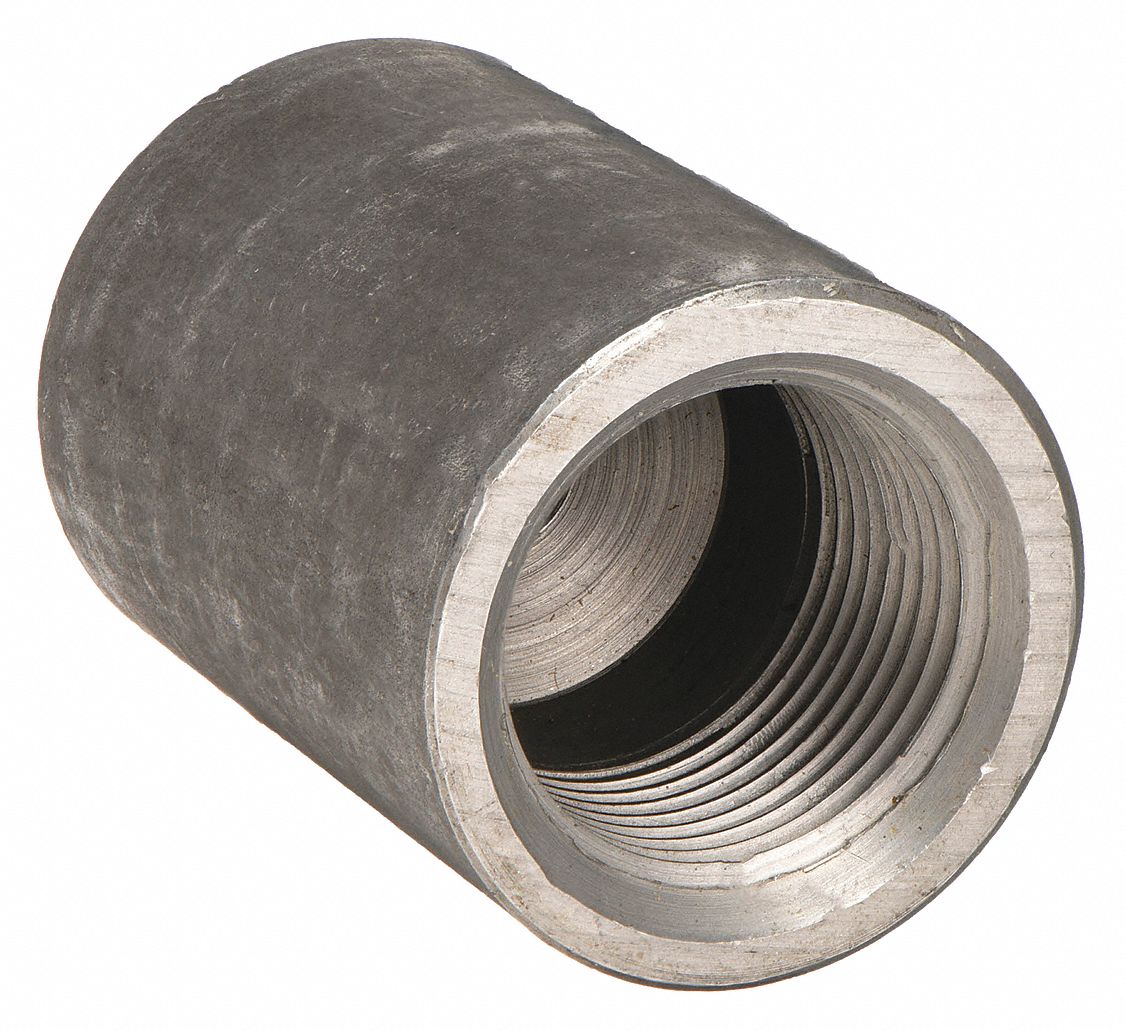Reducing Coupling: Forged Steel, 1 in x 1/4 in Fitting Pipe Size, Female NPT x Female NPT