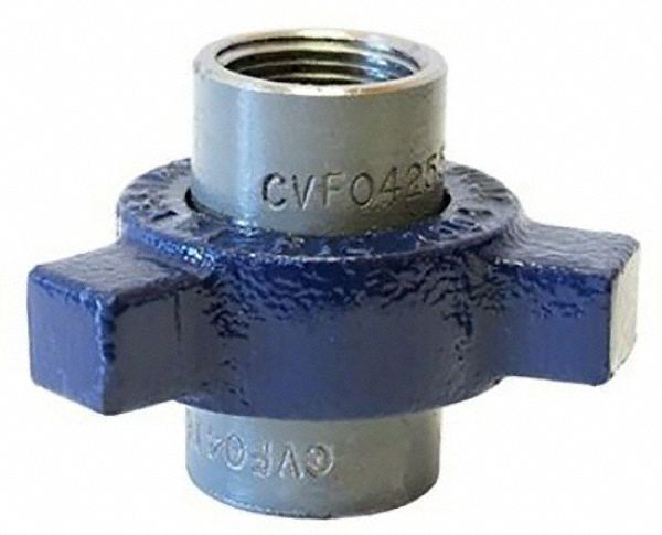 Union: Malleable Iron, 1 in x 1 in Fitting Pipe Size, Female NPT x Female NPT, Class 300