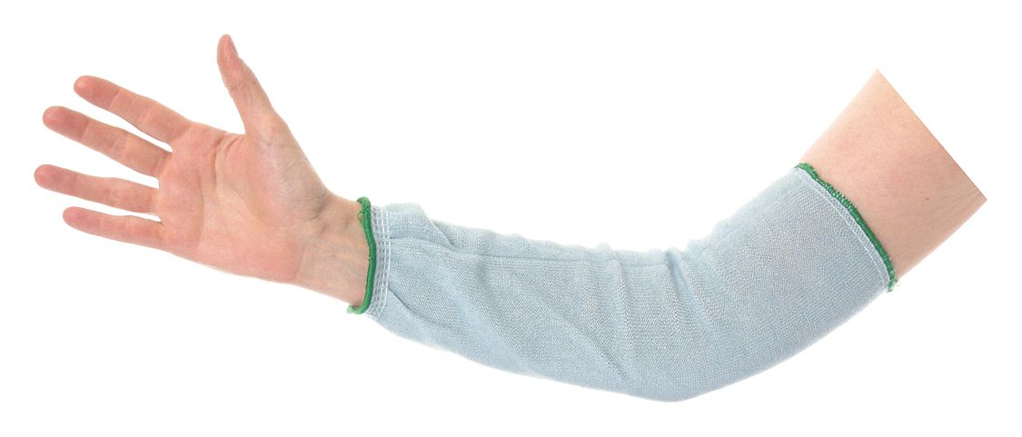 CUT-RESISTANT SLEEVE, ANSI/ISEA CUT LEVEL 2, BLUE, SLEEVE, HPPE, 14 IN
