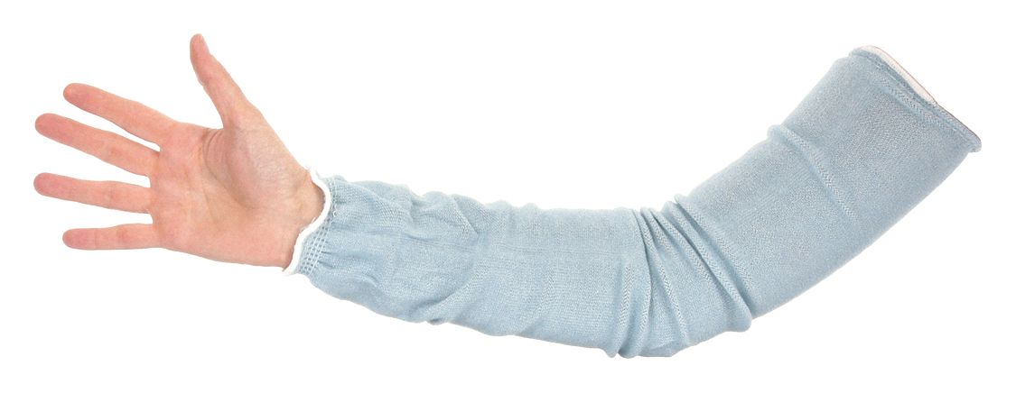 CUT-RESISTANT SLEEVE, ANSI/ISEA CUT LEVEL 2, BLUE, SLEEVE, HPPE, 24 IN