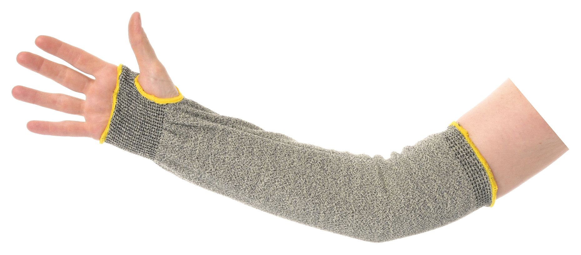 CUT-RESISTANT SLEEVE, ANSI/ISEA CUT LEVEL 3, BROWN, THUMBHOLE, 24 IN
