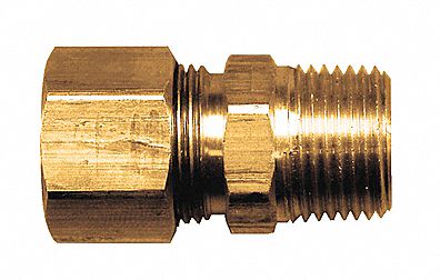 FAIRVIEW COMP CONN,3/8 T X 3/8 MPT LEAD FREE - Brass Pipe Fittings