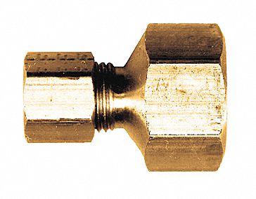 CONNECTEUR,TUYAU FEMELLE,PRESSION MAXIMALE DE 300 LB/PO2,¼ PO,¼ PO,MÉTAL,LAITON SANS PLOMB