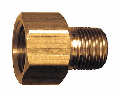 ADAPTATEUR,FNPT X FNPT,PRESION MAX : 1200 LB/PO2,-65 À 250 ° F,2½ X¼ PO,MÉTAL,LAITON SANS PLOMB