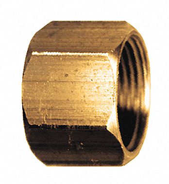 ÉCROU STANDARD,PRESSION MAX 150 LB/PO2,GAMME TEMPÉRATURE -65 ° F-250 ° F,5/8 PO,MÉTAL,LAITON SANS PLOMB