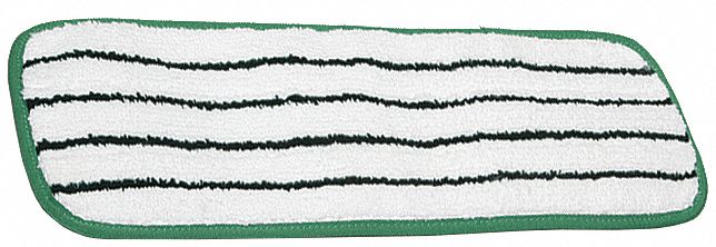 FLAT MOP HEAD,GREEN,MICROFIBER,PK10