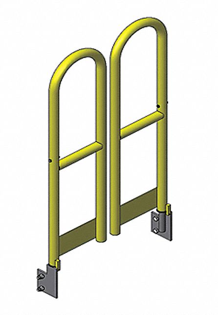 Front Gate: For Rolling Ladders, 4 ft Overall Ht, Steel