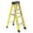 STEPLADDER, 4 FT LADDER SIZE, FIBREGLASS, 300 LB LOAD CAPACITY, 15 LB W, 1.9 FT STANDING H