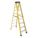 STEPLADDER, 8 FT LADDER SIZE, FIBREGLASS, 300 LB LOAD CAPACITY, 30 LB W, 5.8 FT STANDING H