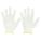 KNIT GLOVES,UNCOATED,PES,S,WHITE,PR