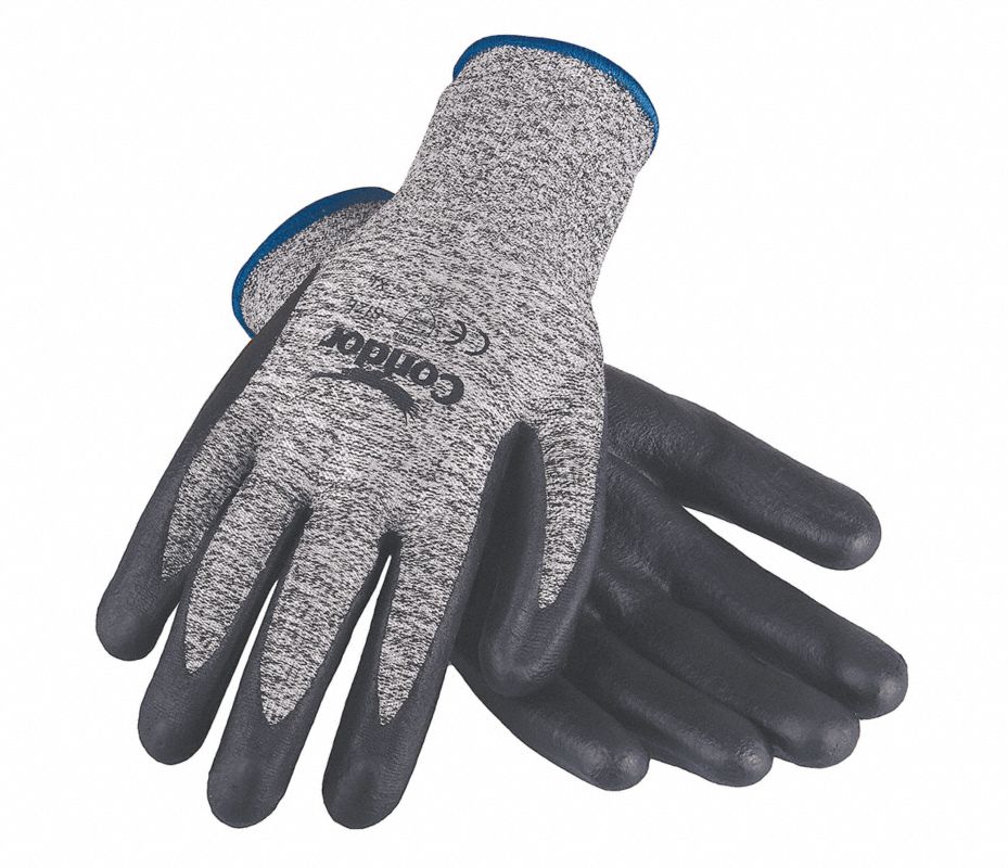 CONDOR Guantes Resistentes a Cortes Nivel 3 Nitrilo Talla CH Gris/Negro ...