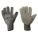 LEATHER GLOVES, S (7), LEATHER PALM KNIT GLOVE, COWHIDE, ANSI CUT LEVEL A4, GREY