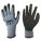 COATED GLOVES, M (8), ANSI CUT LEVEL A2, DIPPED PALM, LATEX, 10 GA, ROUGH, GREY