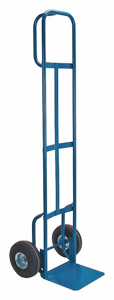 HAND TRUCK, CAP 700 LB, P-HANDLE, BLUE, NOSE PLATE 12 X 14 IN, 23 X 72 X 23 IN