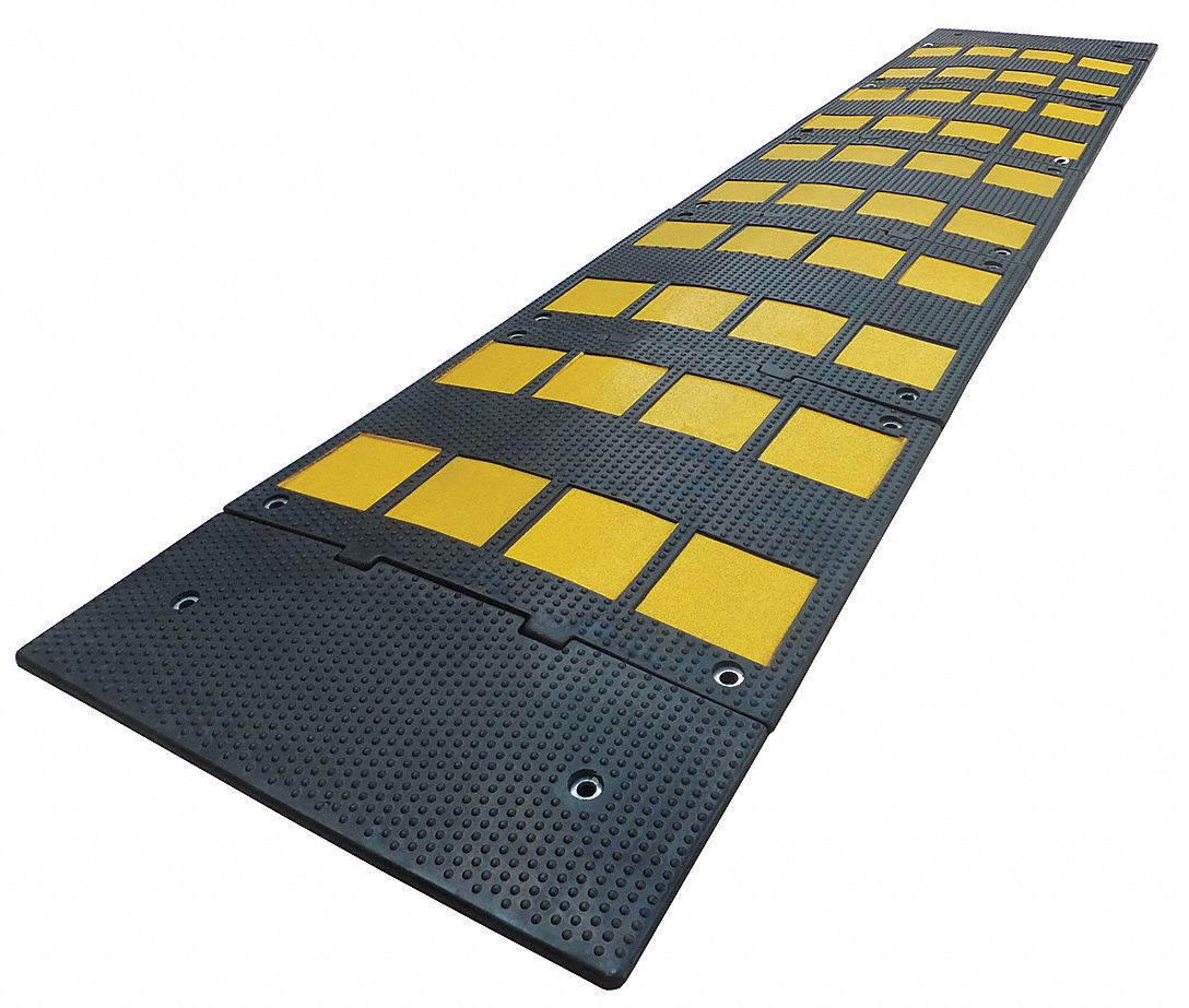 Speed Bump, 24in.W, 1-1/8in.H, 108in.L, Rbbr 29NH25